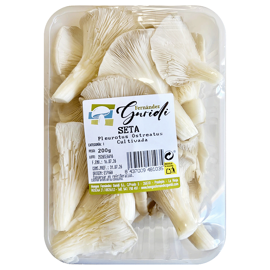 SETAS BANDEJA DE 200 G.