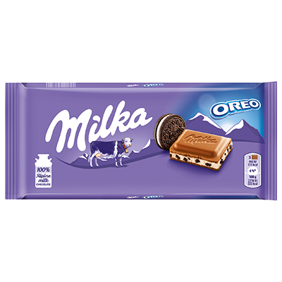 CHOCOLATE CON LECHE Y OREO 100 G.