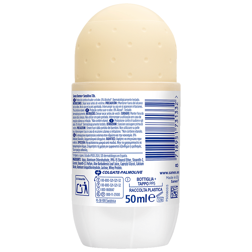 DESODORANTE DERMO SENSITIVE 50 ML.