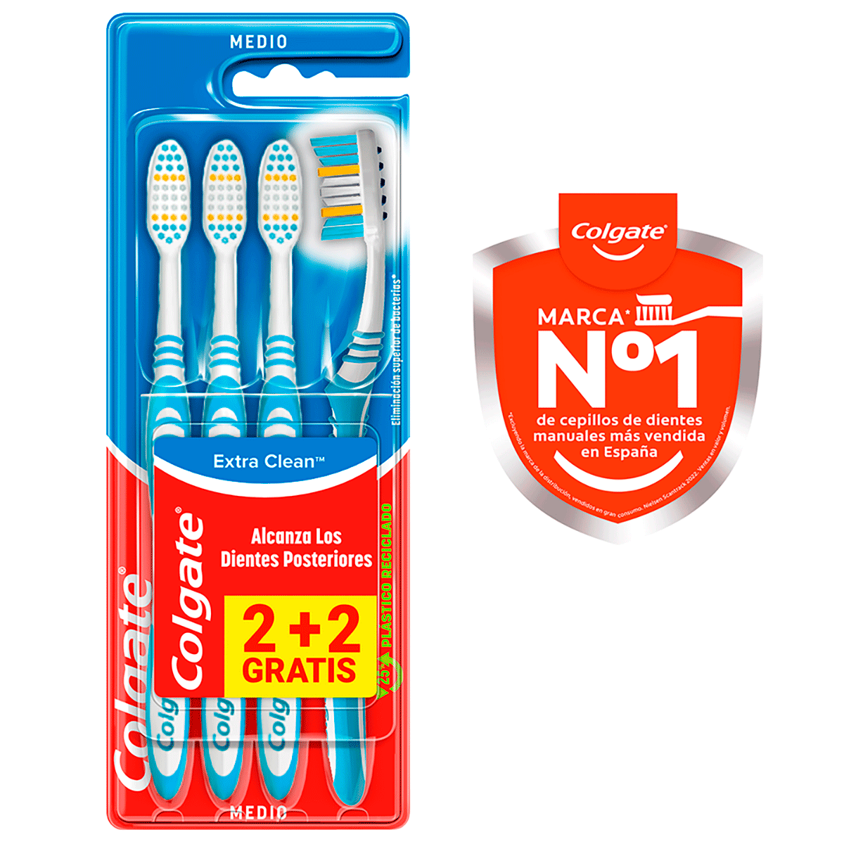 CEPILLO DE DIENTES EXTRA CLEAN 4 UDS.