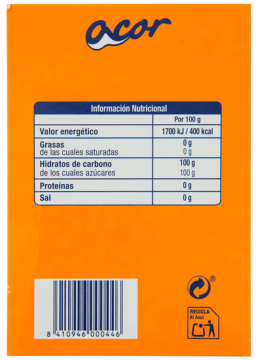AZ&Uacute;CAR BLANCO 50 STICKS
