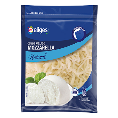 QUESO RALLADO MOZZARELLA 200 G.