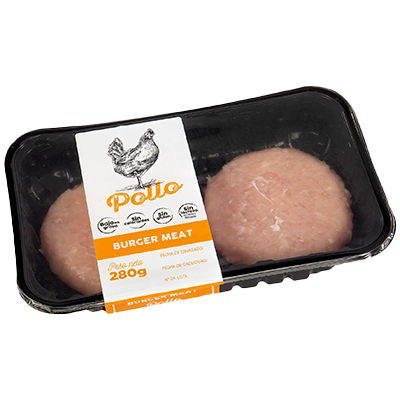 POLLO 100% BURGER MEAT 280 G.
