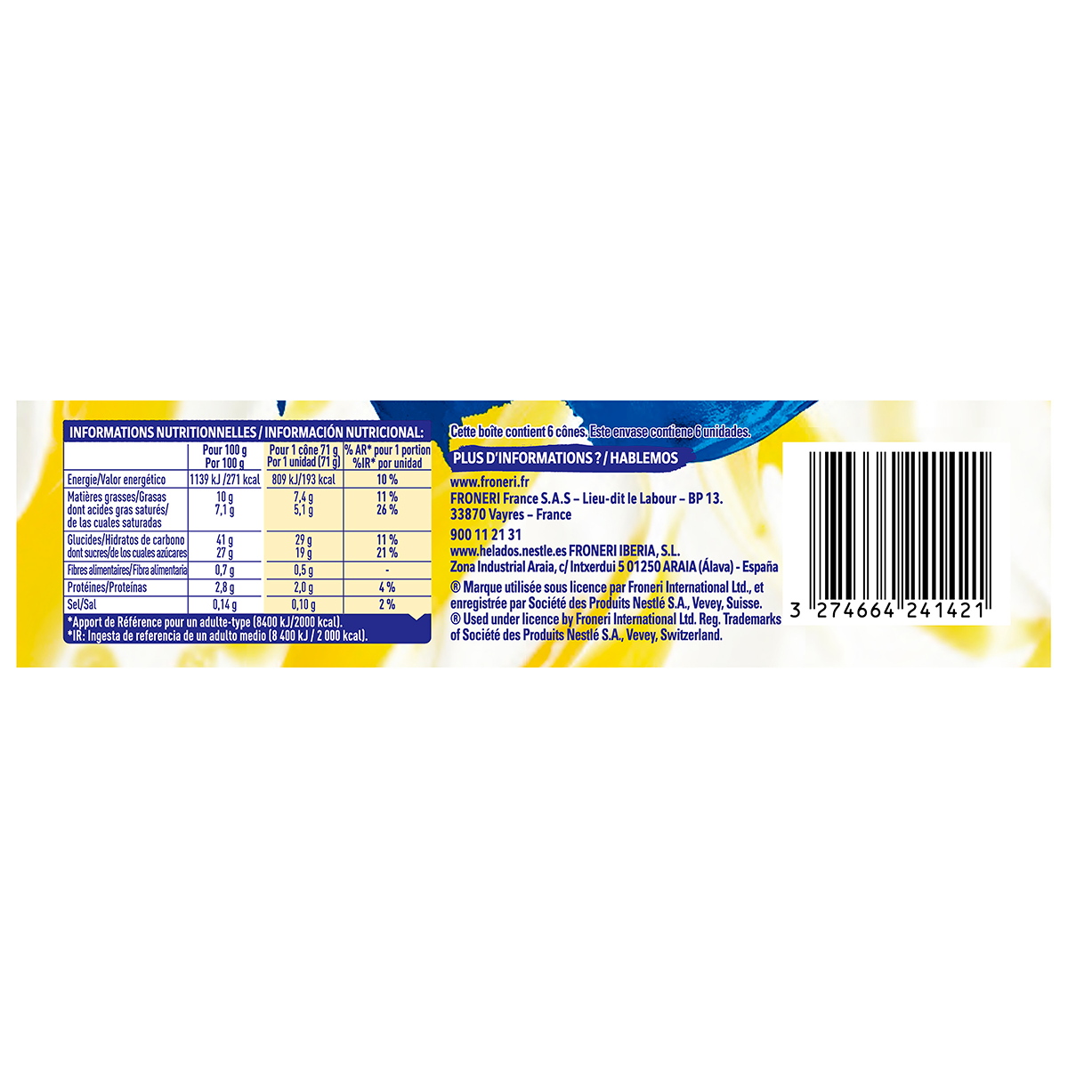 HELADO LEMON CHEESECAKE EXTREME 6 UDS.