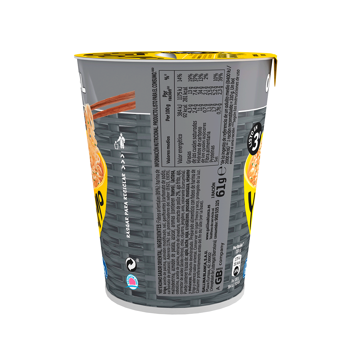 YATEKOMO ORIENTAL 61 GRS.