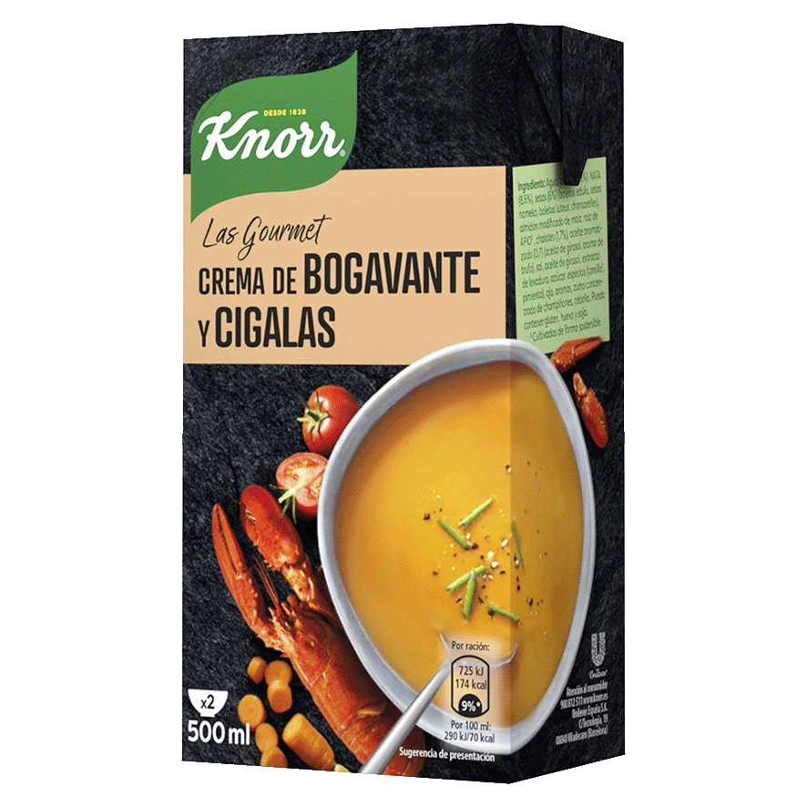 CREMA DE BOGAVANTE Y CIGALAS 500 ML.