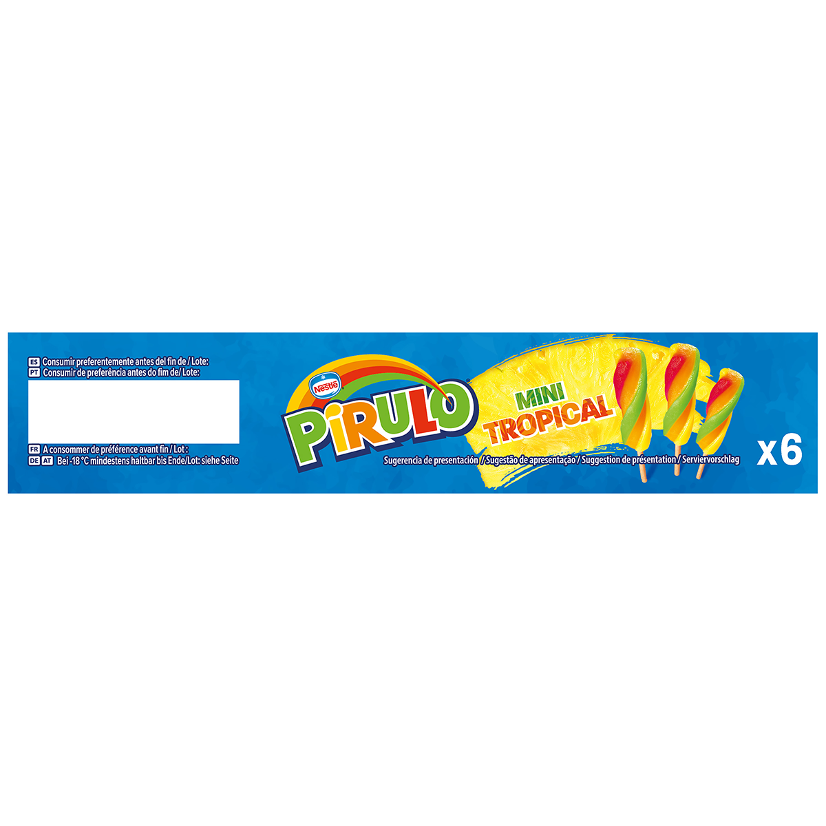 MINI PIRULO TROPICAL 6 UDS.