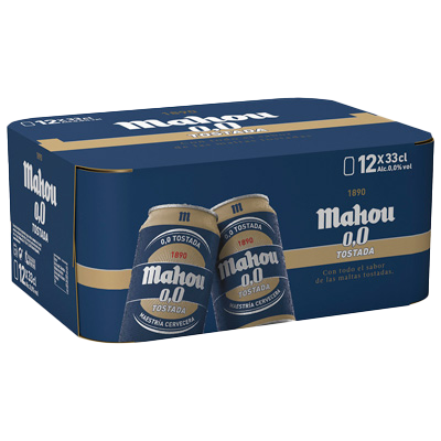 CERVEZA 0,0 TOSTADA 33 CL. PACK 12