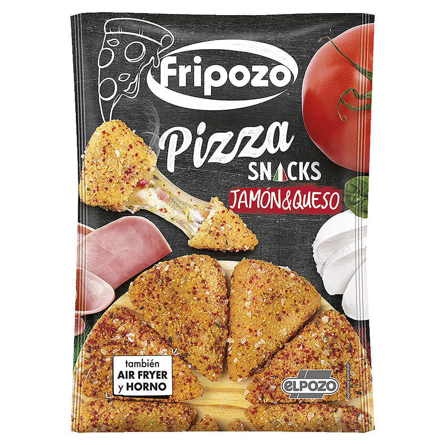 PIZZA SNACKS JAMON Y QUESO 258 G.