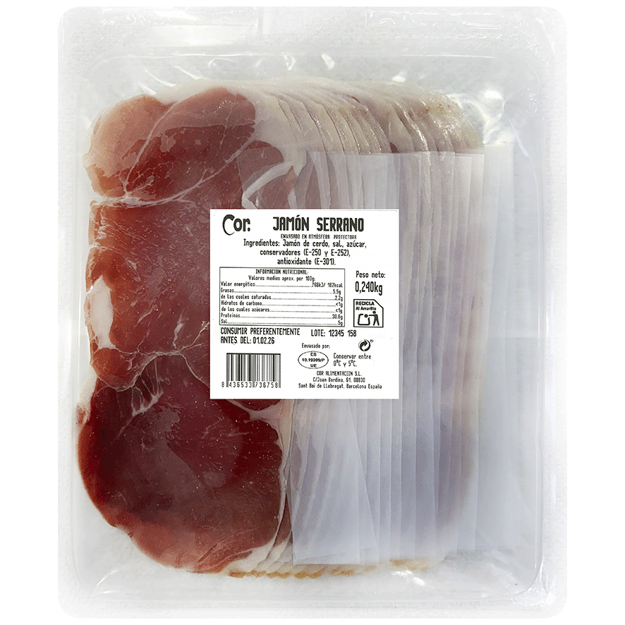 JAM&Oacute;N SERRANO 240 G.