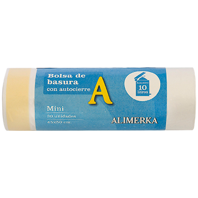 BOLSA DE BASURA MINI, 45X47 30 UDS.