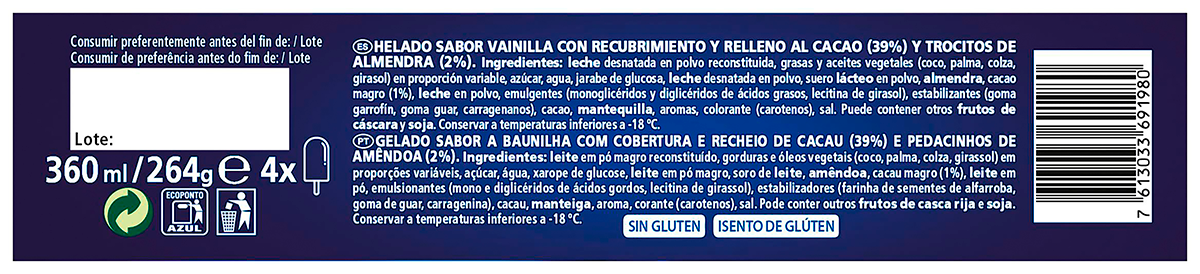 HELADO 4 UDS.