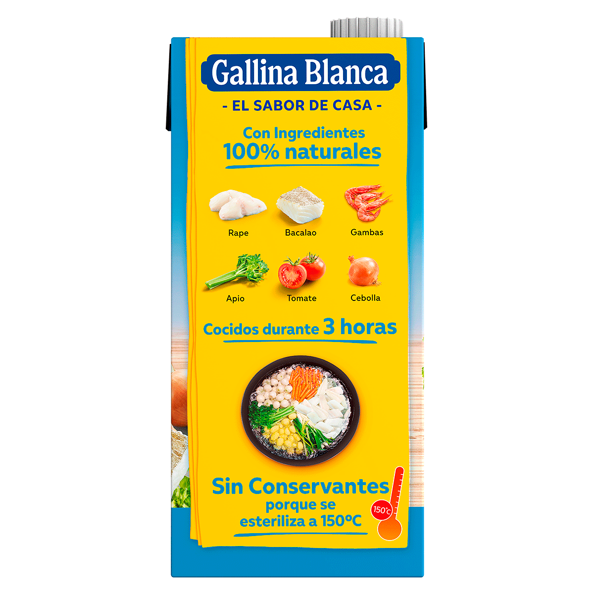CALDO CASERO DE PESCADO 100% NATURAL 1 LITRO