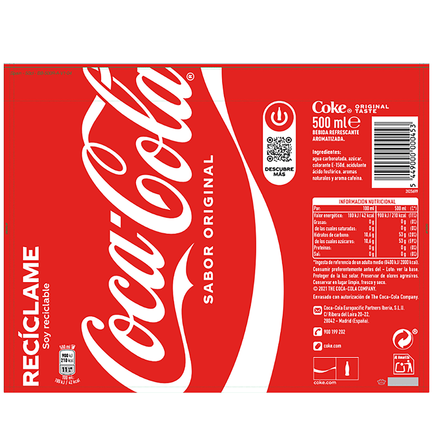 REFRESCO DE COLA ORIGINAL 50 CL.