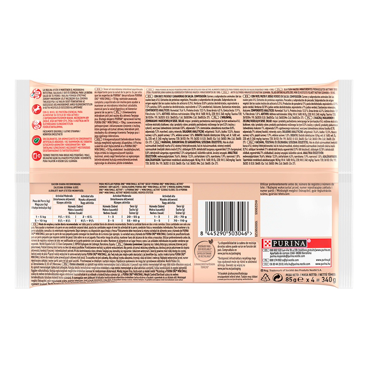 COMIDA PARA PERROS ACTIVE 85 G. PACK 4