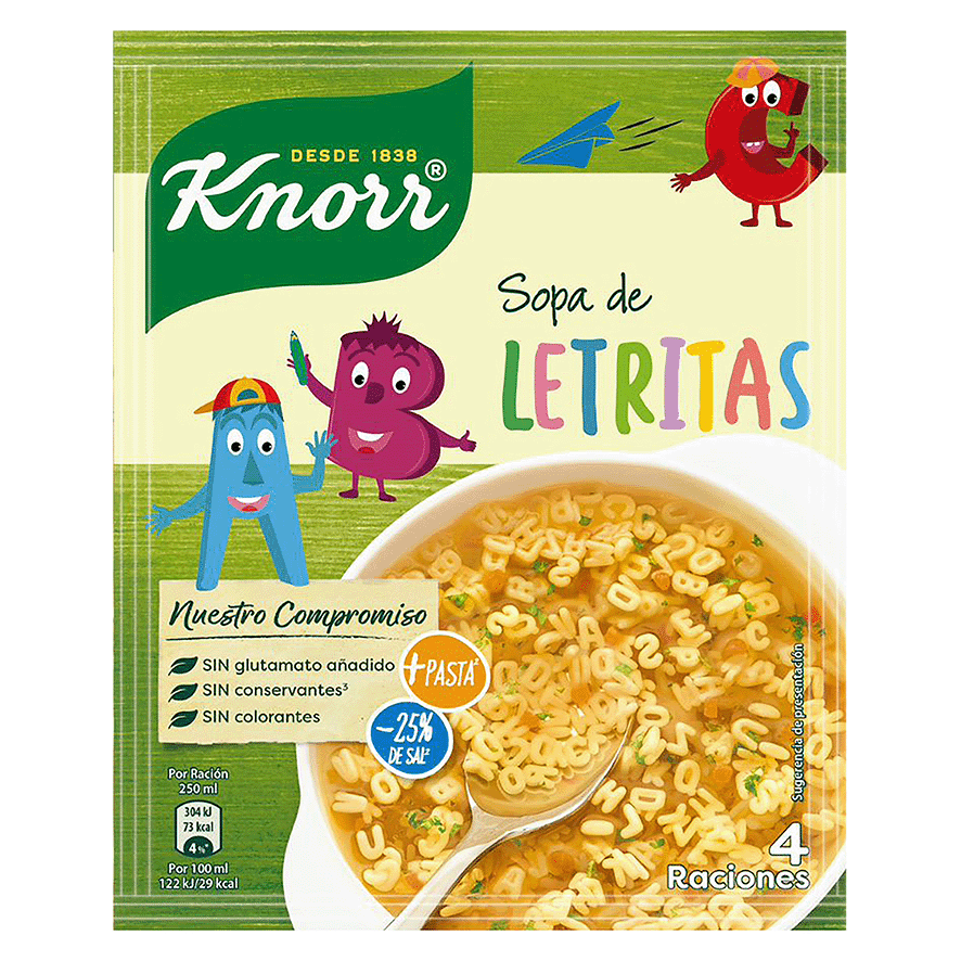 SOPA DE LETRITAS 82 G.