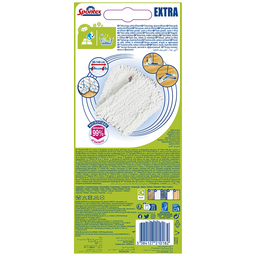 RECAMBIO DE MOPA MICROFIBRA 1 UNIDAD