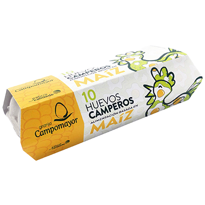 HUEVOS CAMPEROS ALIMENTACI&Oacute;N BASADA MA&Iacute;Z 10 UDS.