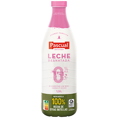 LECHE DESNATADA 0% M.G. 1,5 LITROS