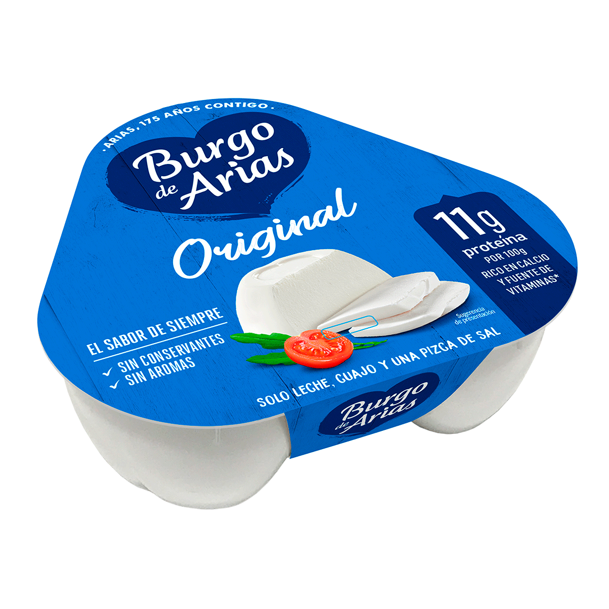 QUESO FRESCO NATURAL 72 G. PACK 3