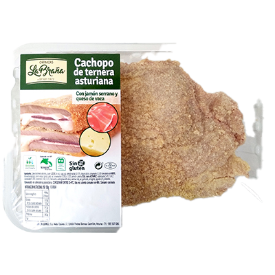 CACHOPO DE TERNERA ASTURIANA CON JYQ 350 G. APROX.