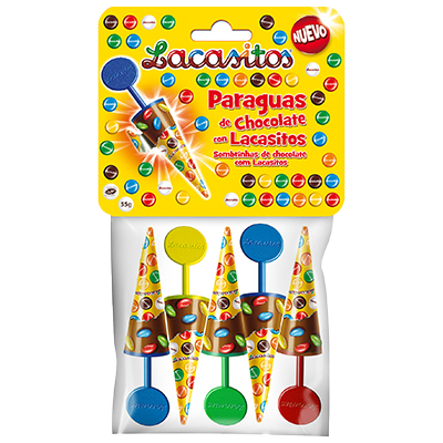 PARAGUAS DE CHOCOLATE 5 UDS.