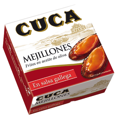 MEJILLONES EN SALSA GALLEGA 50 G.