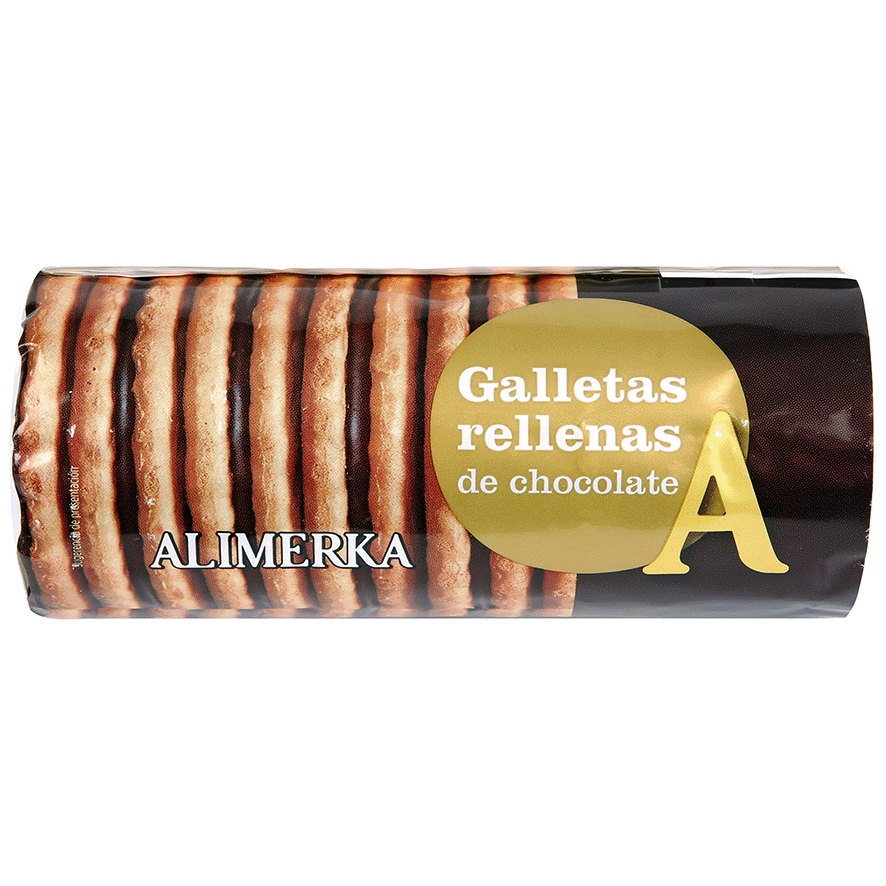 GALLETAS RELLENAS DE CHOCOLATE 145 G.