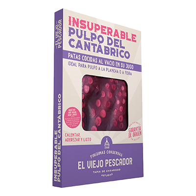 PATAS COCIDAS DE PULPO DEL CANT&Aacute;BRICO 350 G.