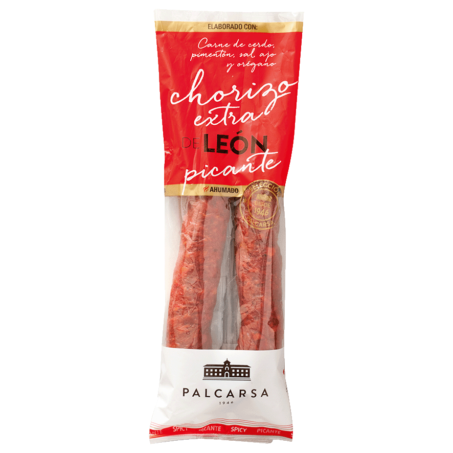 CHORIZO DULCE EXTRA DE LE&Oacute;N, SARTA 325 G.