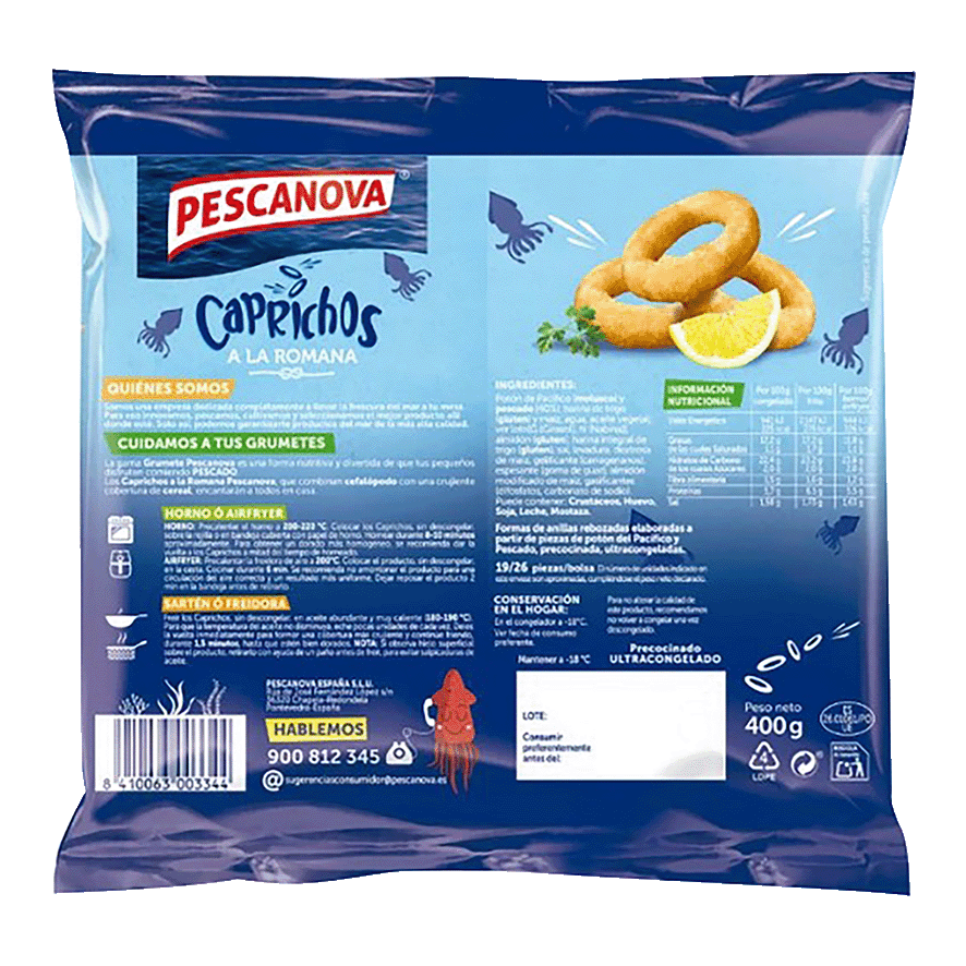 CAPRICHOS A LA ROMANA 400 G.