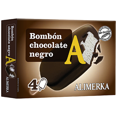 BOMBON DE CHOCOLATE NEGRO 4 UDS.