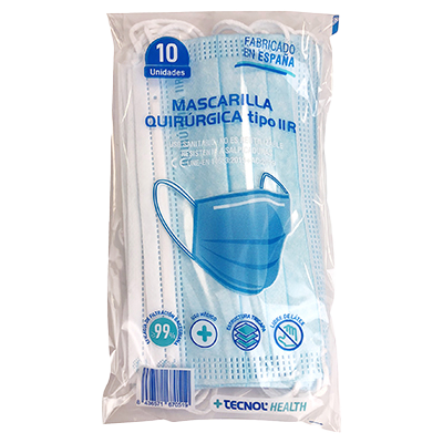 MASCARILLA QUIR&Uacute;RGICA IIR 10 UDS.