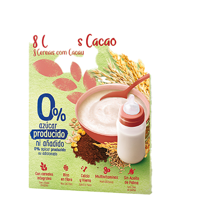 PAPILLA CEREALES CON CACAO 340 G.