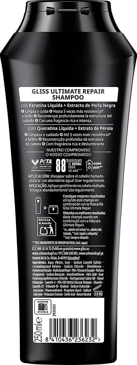 CHAMP&Uacute; ULTIMATE REPAIR 250 ML.