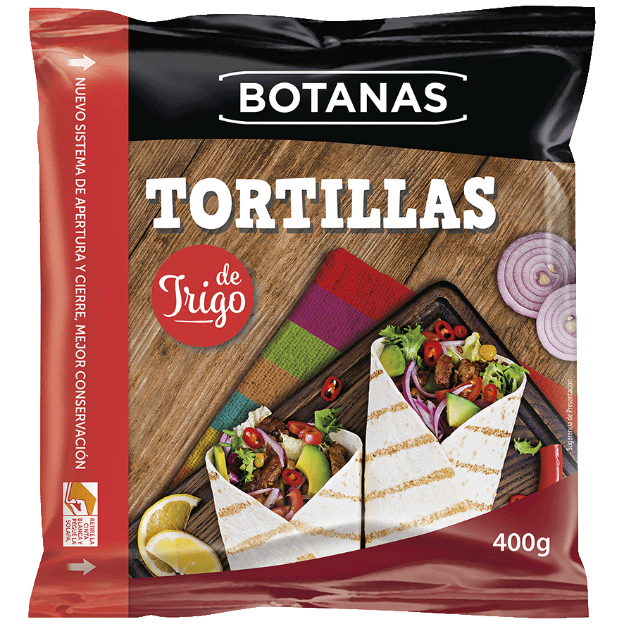 TORTILLAS DE TRIGO 400 G.