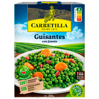 GUISANTES CON JAM&Oacute;N 240 G.