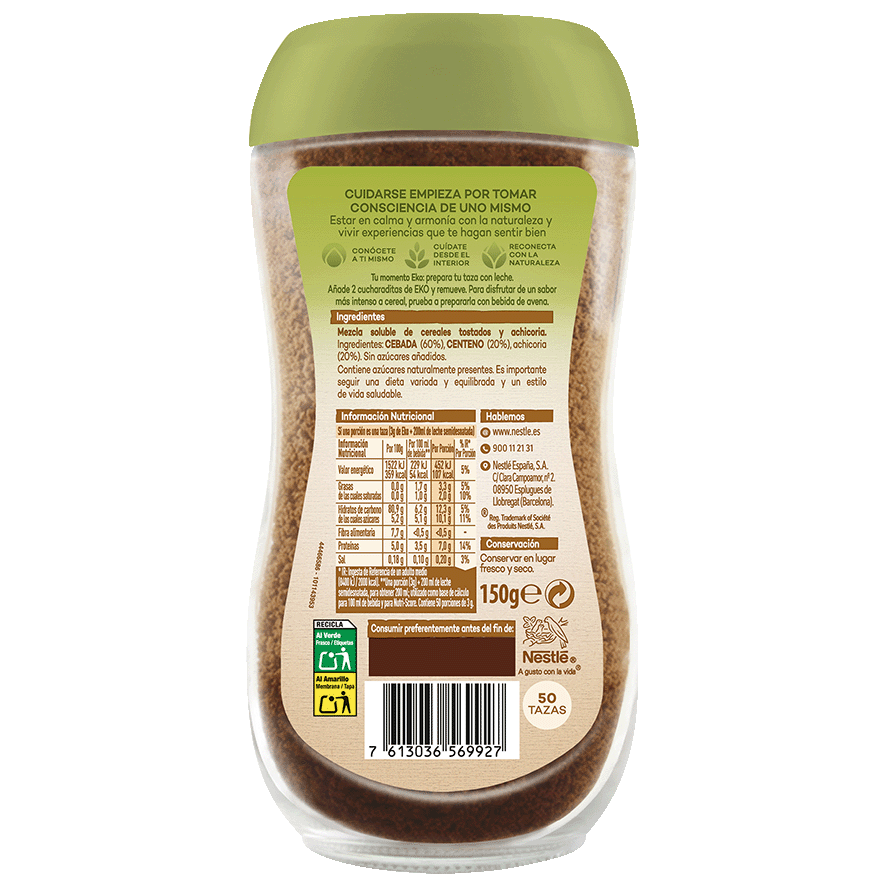 CEREALES SOLUBLES ECOL&Oacute;GICOS 150 G.