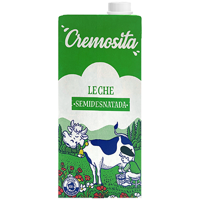 LECHE SEMIDESNATADA 1 LITRO