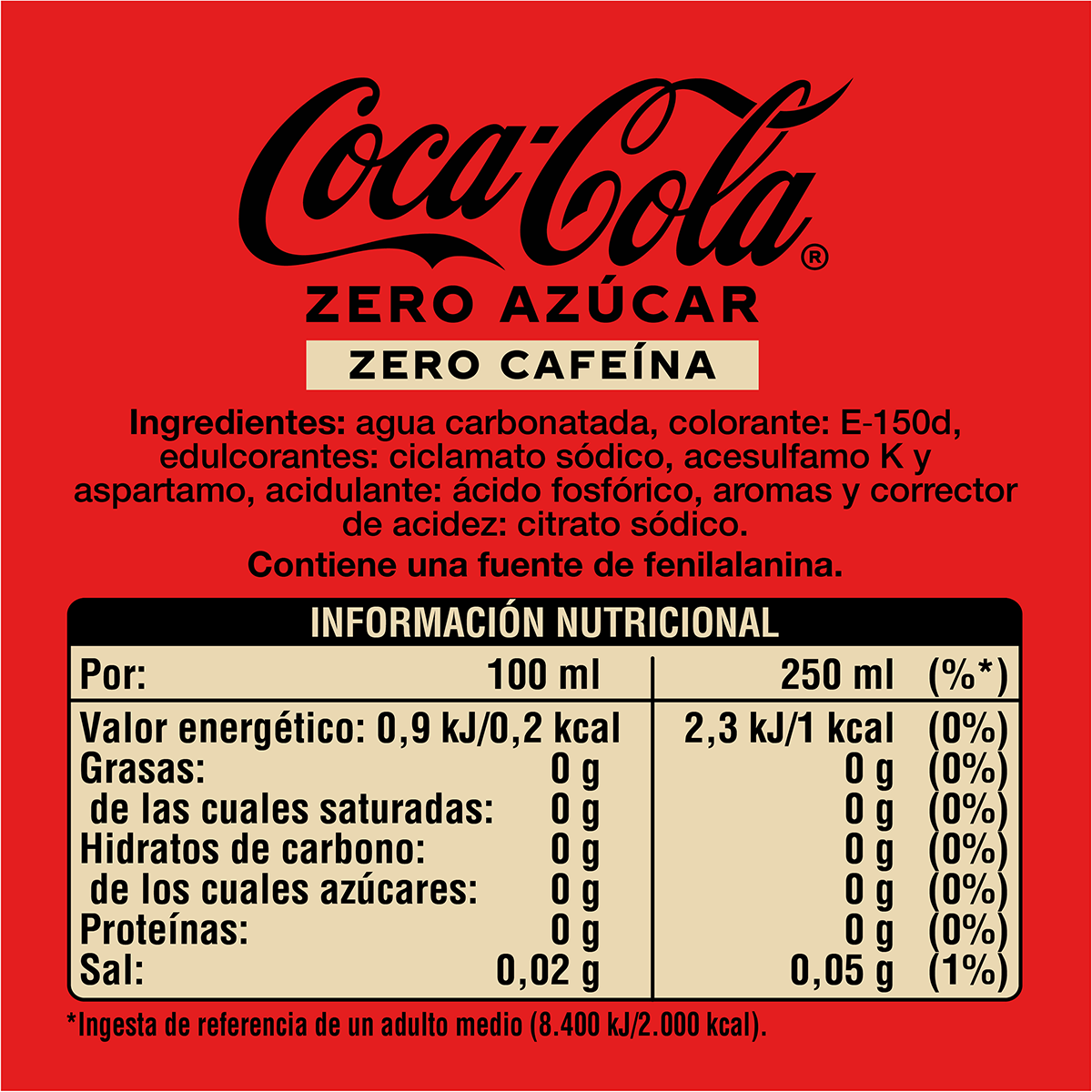 REFRESCO ZERO ZERO 1,25 LITROS