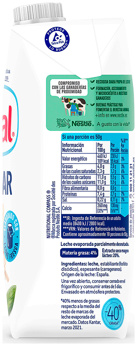 LECHE EVAPORADA 525 GRS.