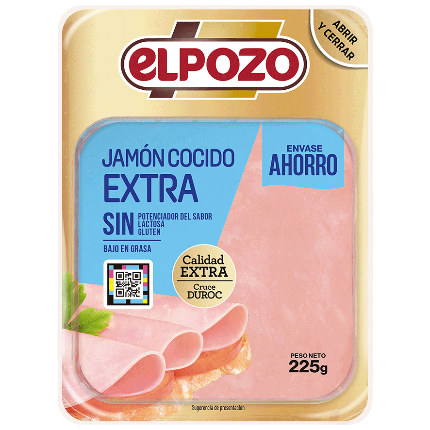 JAM&Oacute;N COCIDO EXTRA 225 G.