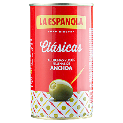 ACEITUNAS RELLENAS DE ANCHOA 150 G.