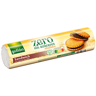 S&Aacute;NDWICH DE CHOCOLATE SIN AZ&Uacute;CAR 250 G.
