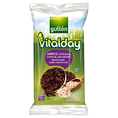 TORTITAS ARROZ INTEGRAL CHOCOLATE NEGRO 105 G.