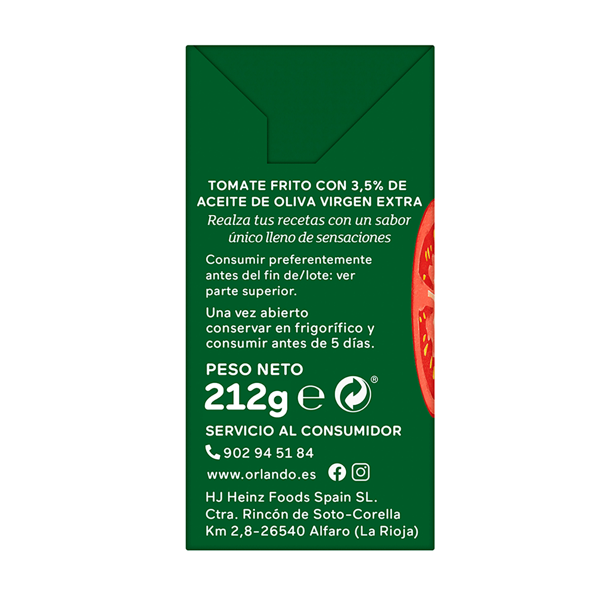 TOMATE FRITO CON ACEITE DE OLIVA 212 G. PACK 3