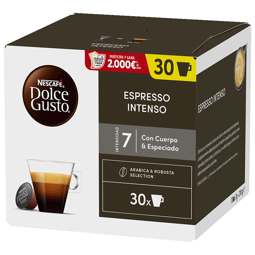 CAF&Eacute; ESPRESSO INTENSO DOLCE GUSTO 30 C&Aacute;PSULAS