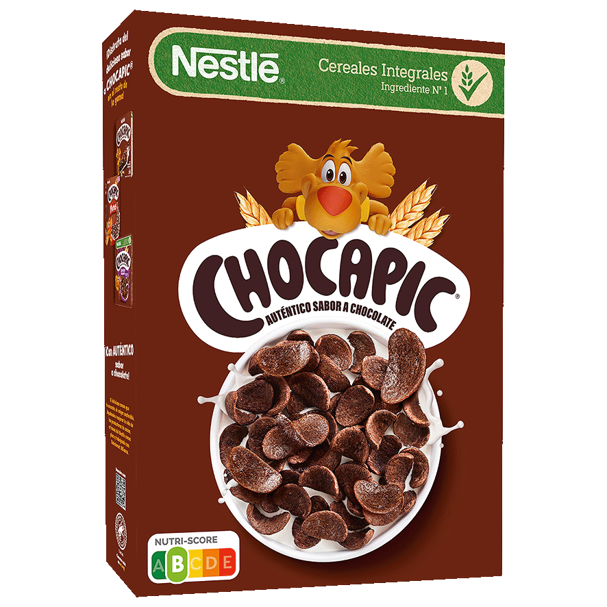 CEREALES INTEGRALES CON CHOCOLATE 375 G.