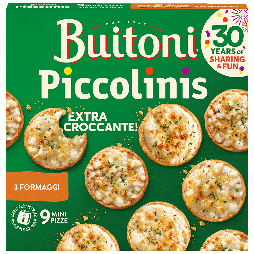 PICCOLINIS 3 FORMAGGI 370 G.