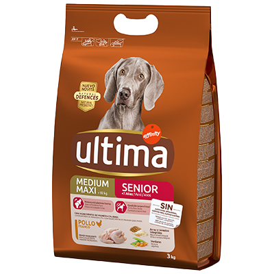 COMIDA PARA PERROS SENIOR, MEDIUM-MAXI 3 KILOS